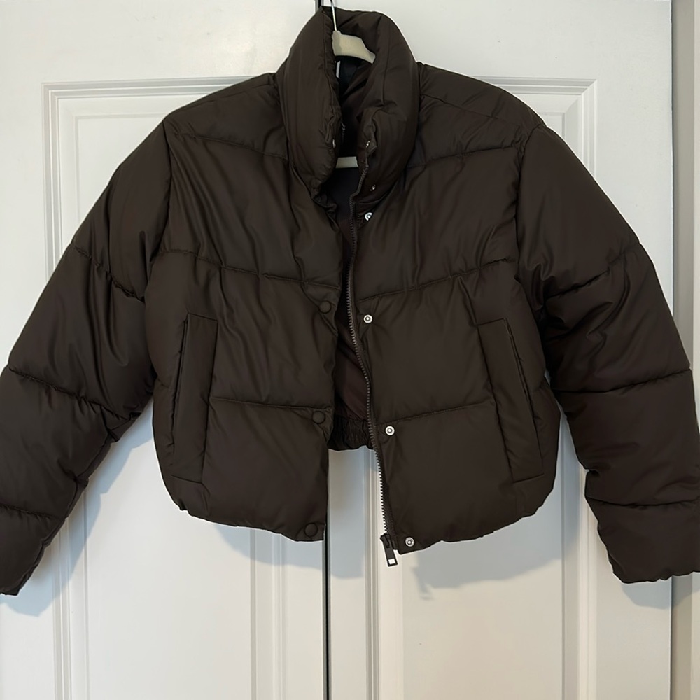 Zara Brown Puffer Jacket